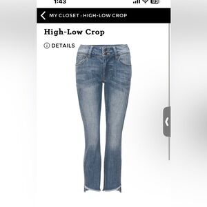 CAbi Ankle Cropped Jeans with Classic Mid-Rise